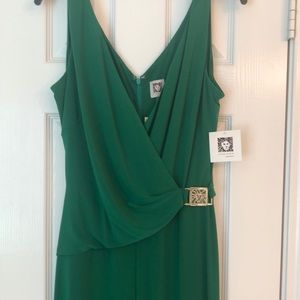 Anne Klein pantsuit, jumpsuit, green, sz 8 NWT
